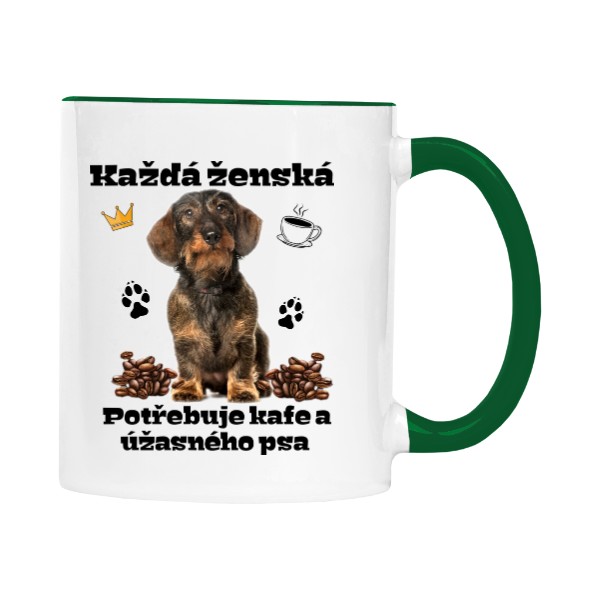 Jezevčík a kafe
