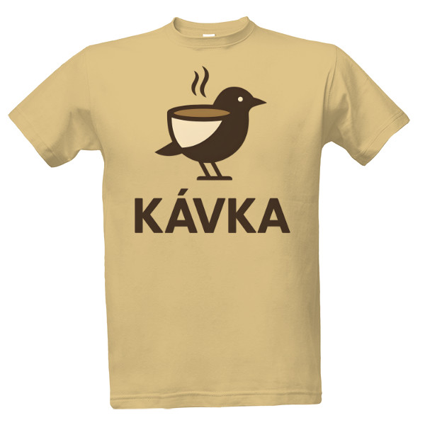Tričko s potiskem Kávka