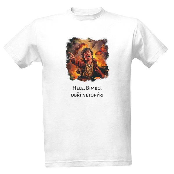 Tričko s obřím netopýrem