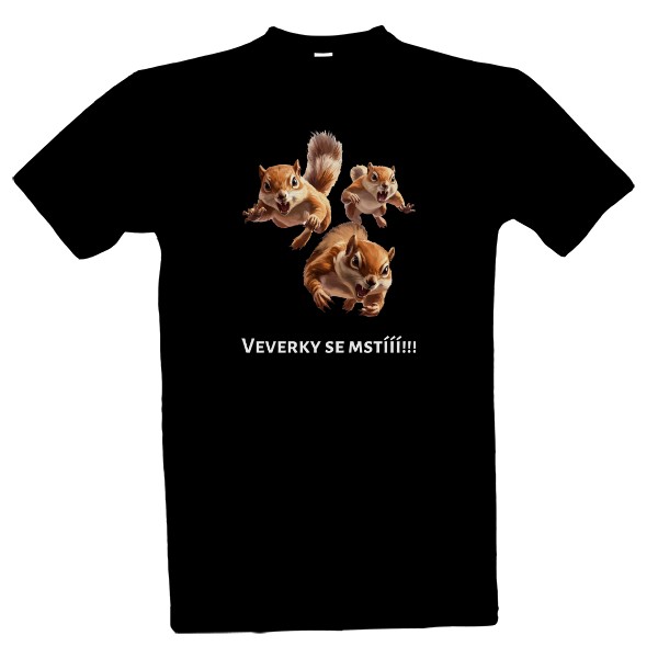 Veverky se mstí - černé tričko