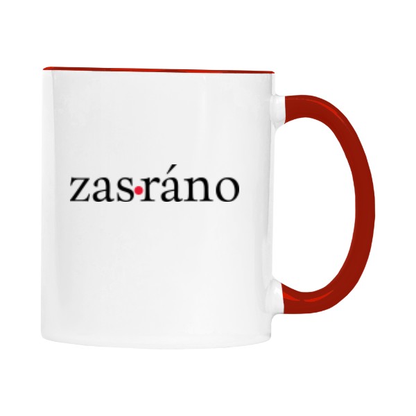 Hrnek malý barevný s potiskem zas ráno